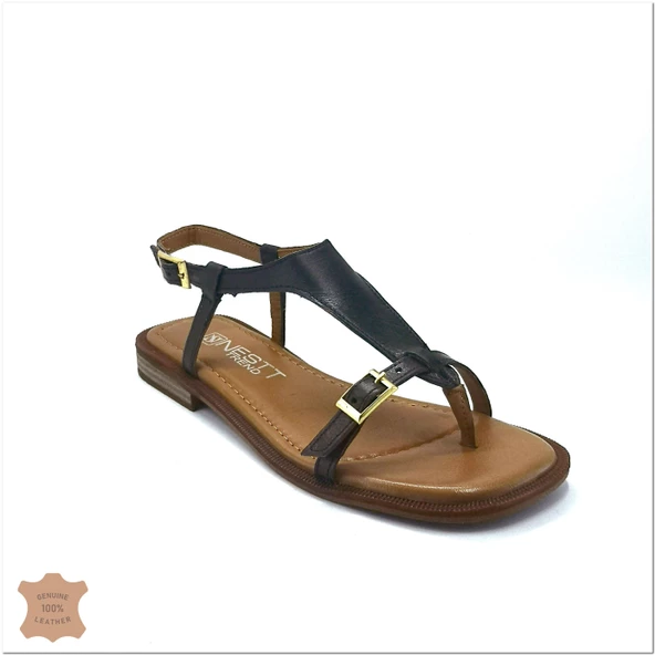 Janestt Kadın Hakiki Deri Parmak Arası Sandalet 265-16219 - 2