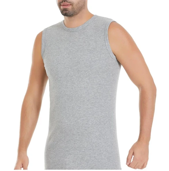 YILDIZ 14 ERKEK RİBANA SIFIR KOL BİSİKLET YAKA ATLET 6 ADET