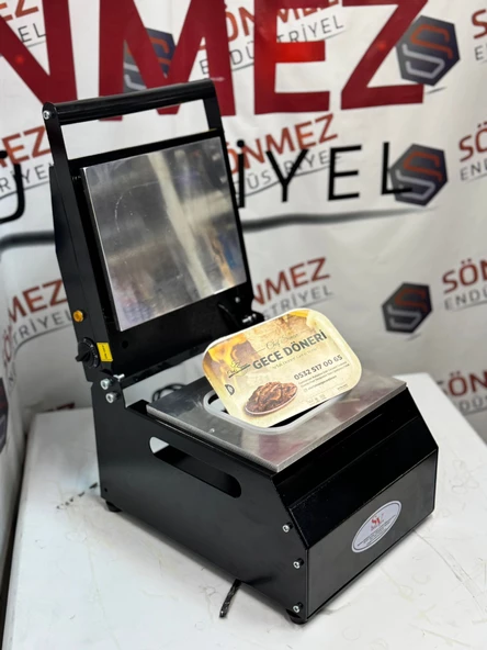 Sönmez Vakum NP-18 Döner Tabağı Kapatma Makinesi Karton Tabak Yapıştırma Makinası - Resim 4