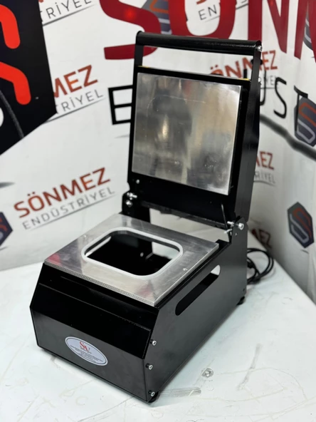 Sönmez Vakum NP-18 Döner Tabağı Kapatma Makinesi Karton Tabak Yapıştırma Makinası ürün görseli 1
