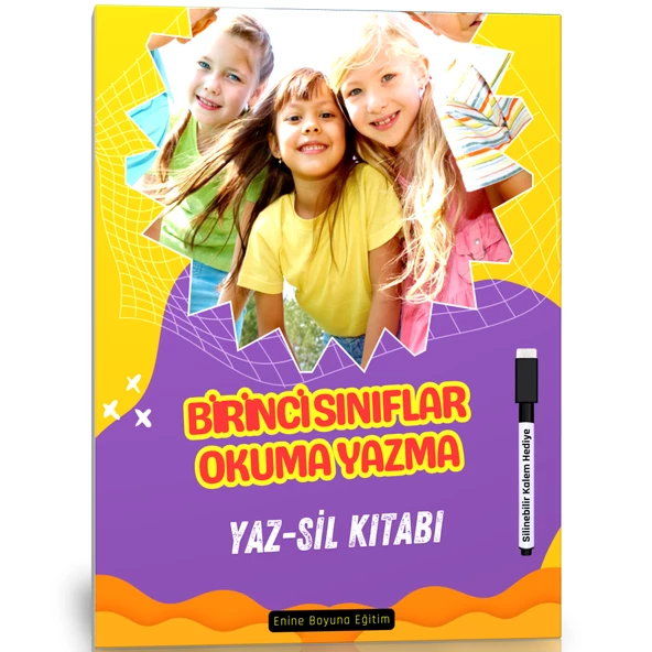 Birinci Sınıflar Okuma YAZMA Yaz-Sil Kitabı