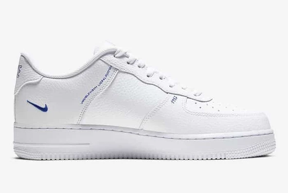 NIKE AIR FORCE 1 LOW SKETCH WHITE BLUE - Resim 2