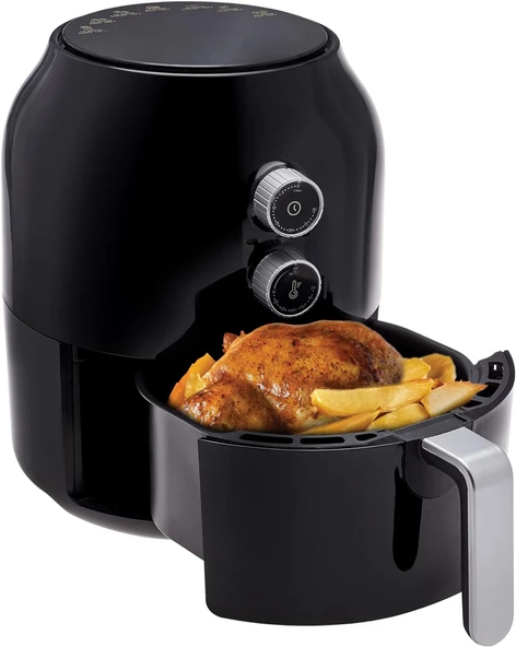 Karaca Multifry Air Fryer 3.5 lt Yağsız Siyah Fritöz ürün görseli 1