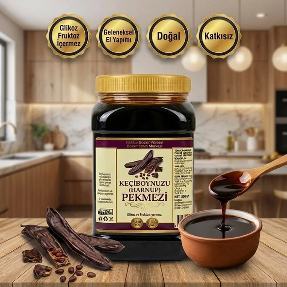 Bozkır Tahin Merkezi Keçiboynuzu (Harnup) Köy Pekmezi 950 gr (Katkısız&doğal) ürün görseli 1