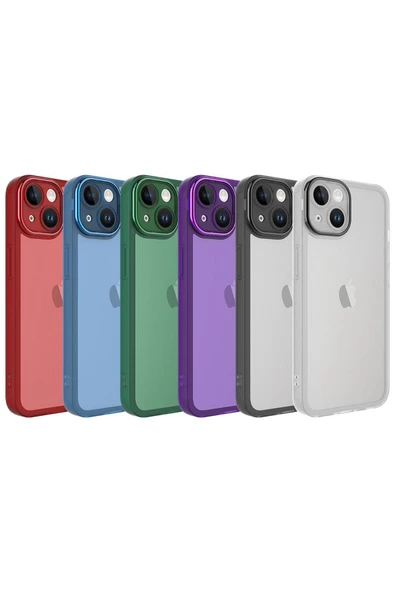 iPhone 14 Uyumlu Kamera Korumalı Transparan CSK Zore Post Kılıf-Renksiz - 2