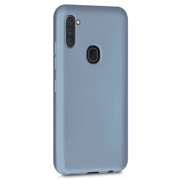 Samsung Galaxy M11 Kılıf Liquid İçi Kadife Lansman Velvet Silikon - 11