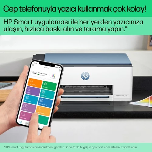 HP 1F3Y4A 585 SMART TANK - WIRELESS ALL-IN-ONE RENKLİ MÜREKKEP PÜSKÜRTMELİ TANKLI YAZICI 12PPM - Resim 6