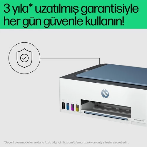 HP 1F3Y4A 585 SMART TANK - WIRELESS ALL-IN-ONE RENKLİ MÜREKKEP PÜSKÜRTMELİ TANKLI YAZICI 12PPM - Resim 5