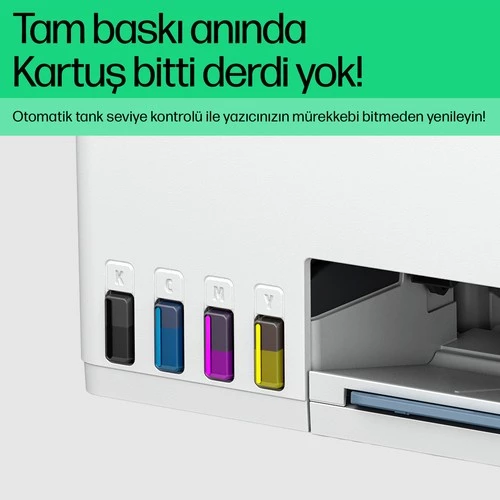 HP 1F3Y4A 585 SMART TANK - WIRELESS ALL-IN-ONE RENKLİ MÜREKKEP PÜSKÜRTMELİ TANKLI YAZICI 12PPM - Resim 3