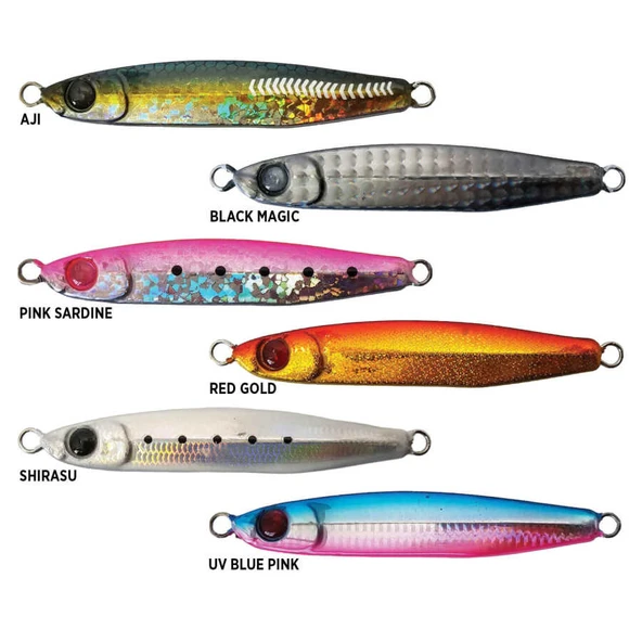 Mustad Mezashi Casting Jig Sahte Balığı  40GR UV BLUE PINK - Resim 2