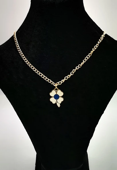 Altın Sarısı Zincir Figürlü Lüks Kararmaz Kolye ürün görseli 1