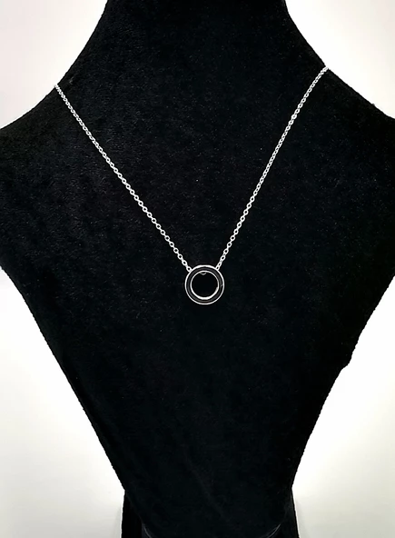 Gümüş Renk Zincirli Figürlü Karamaz Lüks Kolye ürün görseli 1