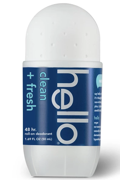 Hello Clean + Fresh Roll-On Deodorant 50ML