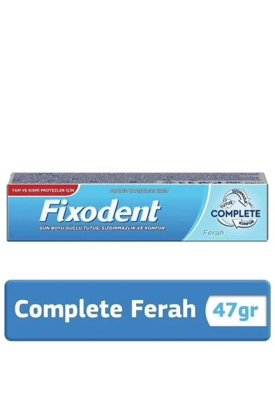 Fixodent Diş Protez Yapıştırıcı Krem Complete Naneli 47 gr