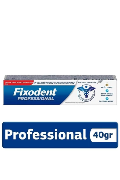 Fixodent Professioanal Diş Protez Yapıştırıcı Krem 40 Gr