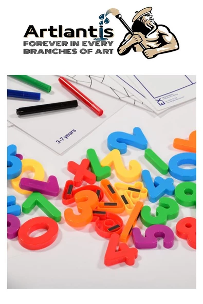 Mıknatıslı Sayılar 26 Parça 1 Paket Bubu Manyetik Sayılar Okul Öncesi Eğitim Harfleri Öğrenme - 2