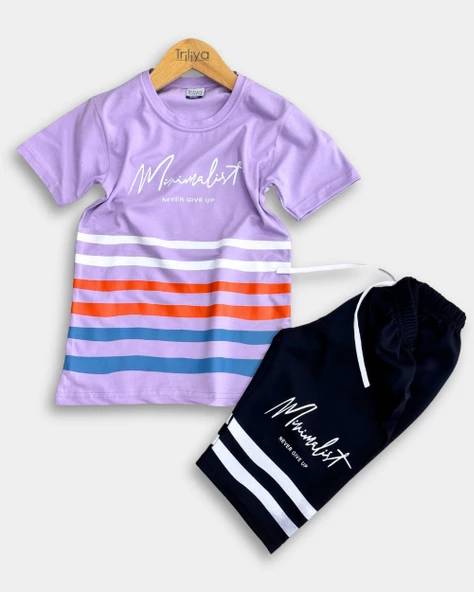 Erkek Çocuk Tişört & Kapri Takımı - Ekonomik Kaliteli Yazlık - 3