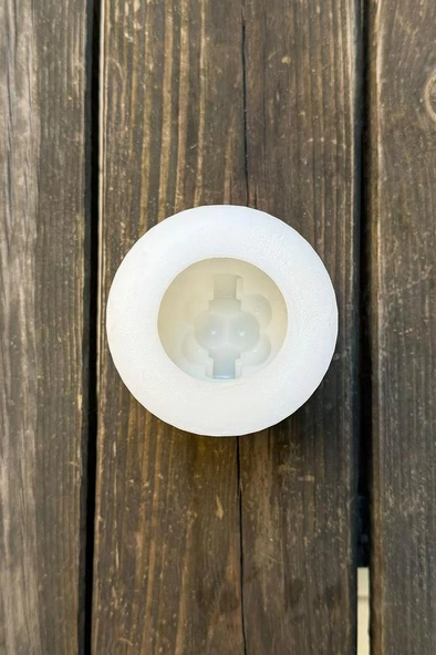 3D Christmas Top Silikon Mum Kalıbı - Resim 6