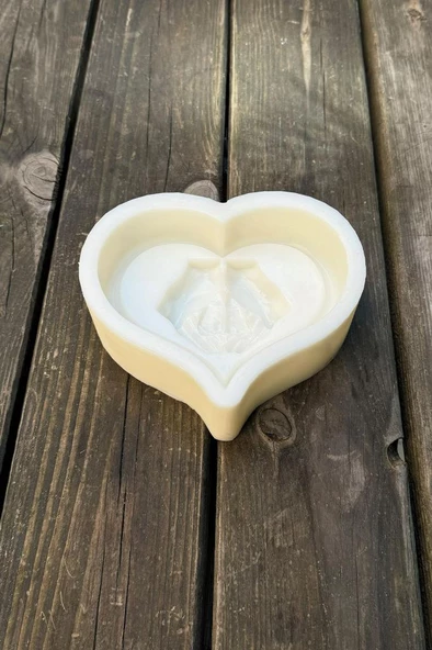 Heart Hands Tekli Silikon Mum Kalıbı - Resim 6