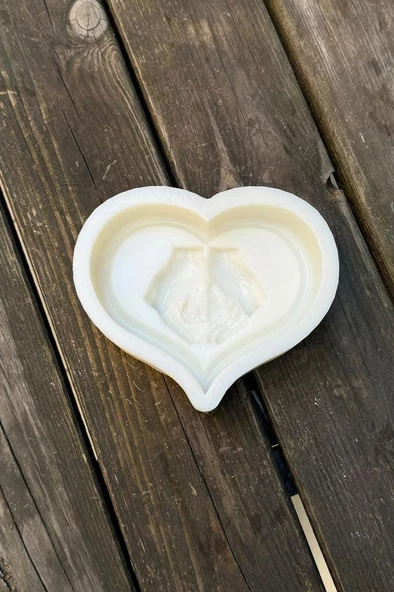 Heart Hands Tekli Silikon Mum Kalıbı - Resim 7
