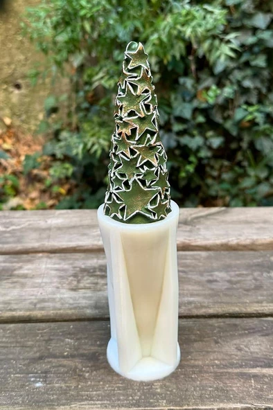 Yıldız Ağacı Silikon Mum Kalıbı - Resim 3