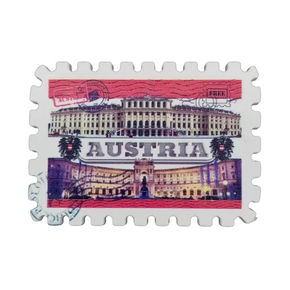 Avusturya Temalı Pul Magnet ürün görseli