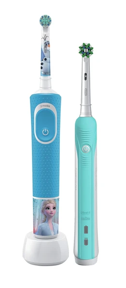 Oral-B Aile Paketi Pro 500 + D100 Frozen Şarjlı Diş Fırçası - Resim 2