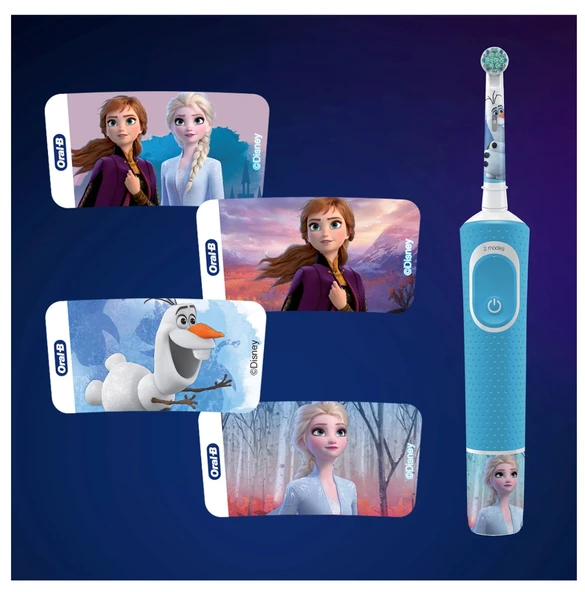 Oral-B Aile Paketi Pro 500 + D100 Frozen Şarjlı Diş Fırçası - Resim 4