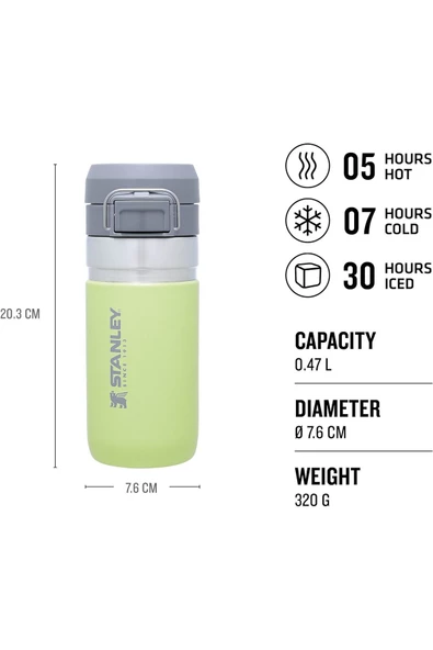 The Quick-flip Water Bottle .47l / 16oz - 3