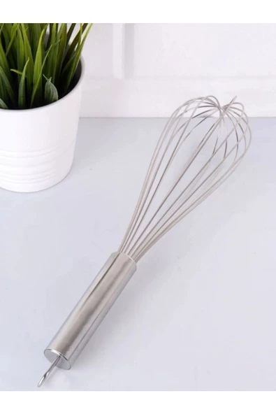 2'li Çok Amacli Çırpıcı Set Çelik Tel Çırpıcı Ve Otomatik Basmalı Çırpıcı - 3