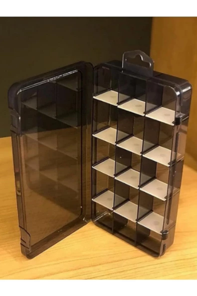 15 Bölmeli Ayarlanabilir Takı Organizer Yüzük Boncuk Kolye Küpe Kutusu - 3