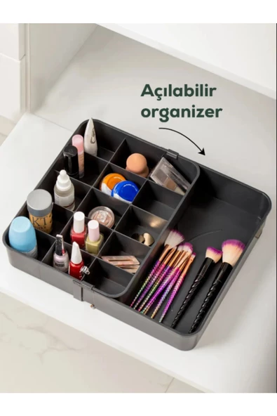 Ayarlanabilir 15 Bölmeli Çok Amaçlı Çekmece İçi Organizer Çekmece Düzenleyici Dolap İçi Düzenleyici