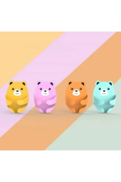 4 Ade Ayı Model Emoji Şekilli Yapışkanlı Fiş Tutucu Askısı Kablo Düzenleyici Sabitleyici - 4