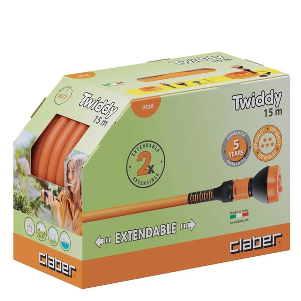 Claber 9336 Twiddy Uzayan Hortum Seti 15mt - 2