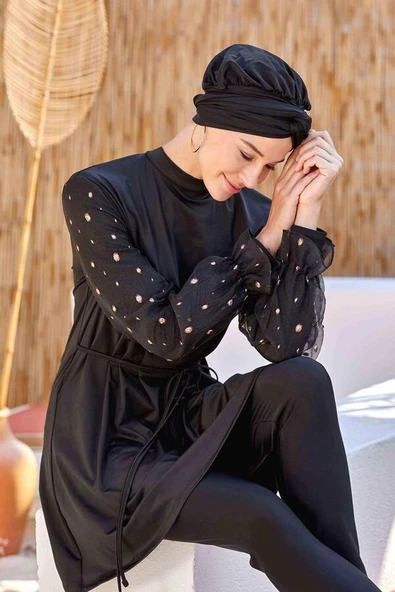 Adasea 4557 Beta Tam Boy Tasarım Tesettür Mayo - Resim 5