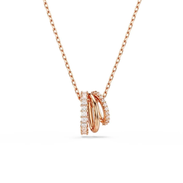 5701494 Swarovski Kolye Hyperbola:Pend 3 Row Whıte/Ros