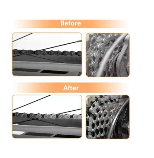 Bike Sky Bisiklet Temizleme Alet Seti, Bisiklet Zinciri Temizleme Fırçası, Dişli Fırça, Her Tür Bisiklet Için Temizleme Aletleri - 3