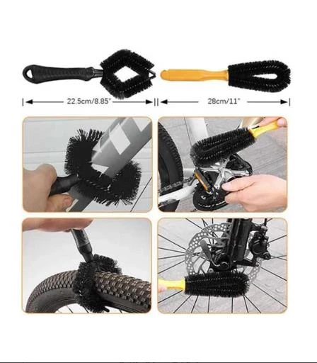 Bike Sky Bisiklet Temizleme Alet Seti, Bisiklet Zinciri Temizleme Fırçası, Dişli Fırça, Her Tür Bisiklet Için Temizleme Aletleri - 4