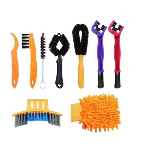 Bike Sky Bisiklet Temizleme Alet Seti, Bisiklet Zinciri Temizleme Fırçası, Dişli Fırça, Her Tür Bisiklet Için Temizleme Aletleri ürün görseli 1