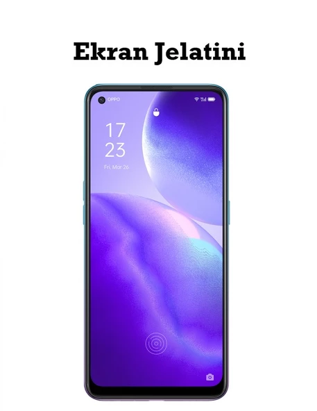 Oppo Reno 5 Lite Uyumlu Ön Body Şeffaf Ultra Ekran Koruyucu Nano Jelatin