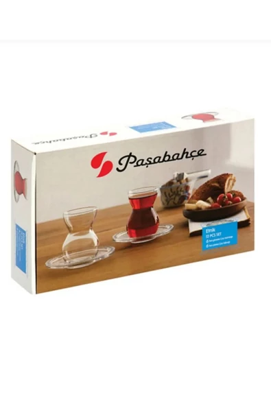 PAŞABAHÇE P.96575 Etnik Çay Bardağı Seti 6 kişilik çay seti Paşabahçe Etnik