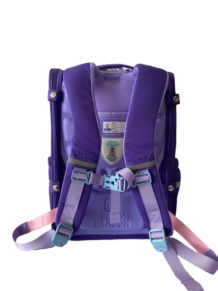 Hello Dragon Unisex Omurga Koruyucu Laptop&Sırt Çantası Açık Mor - Mor - 2