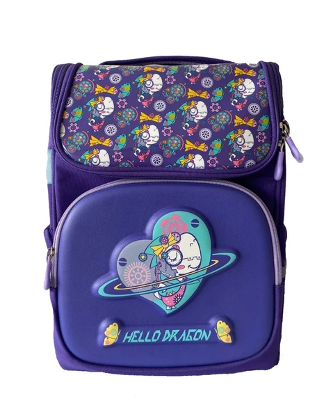 Hello Dragon Unisex Omurga Koruyucu Laptop&Sırt Çantası Açık Mor - Mor