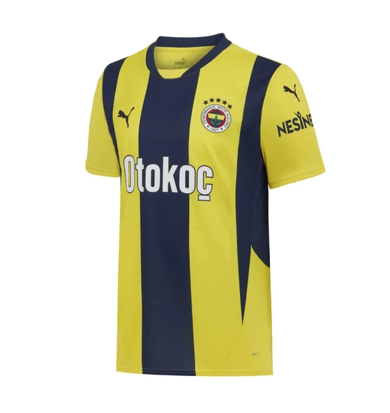 Puma Fenerbahçe 2024/25 Orijinal  İç Saha Erkek Sarı Futbol Forması 77536001 - 1
