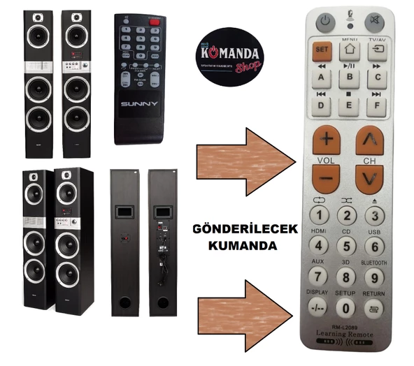 SUNNY SN3SS17 KULE SES SİSTEMİ KUMANDASI ürün görseli 1