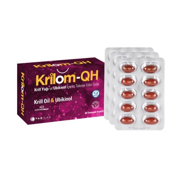 Krilom-QH Krill Oil & Ubikinol 30 Yumuşak Kapsül ürün görseli 1