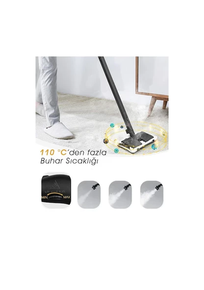 Pirantech CB-107C 2000 W Siyah Buharlı Temizleyici - 5