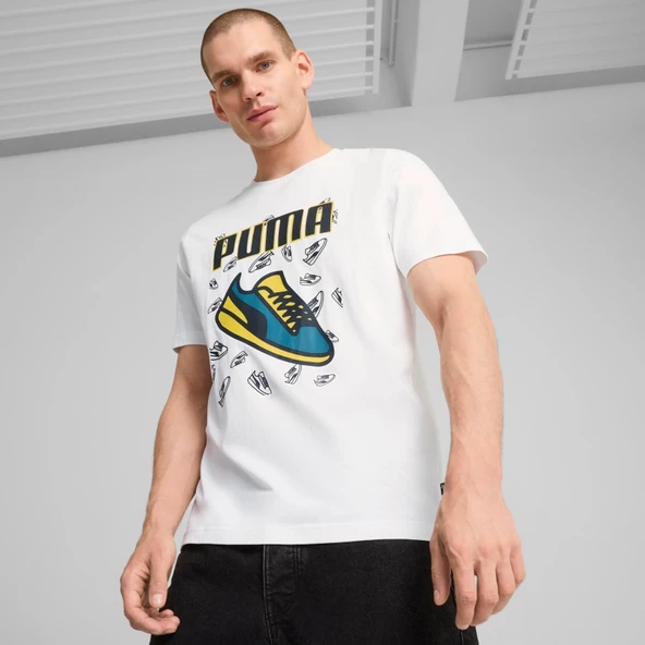 Puma GRAPHICS Sneaker Tee Erkek Kısa Kollu Tişört 68320902 - 5