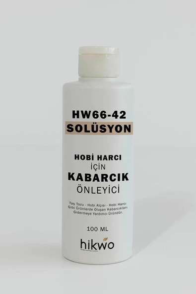HW66-42 Hava Kabarcığı Önleyici Solüsyon - Taş Tozu - Hobi Harcı - Hobi Alçısı