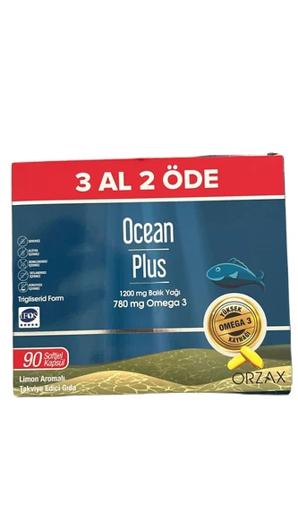 Ocean Plus Omega 1200 mg 90 Kapsül - 3 Al 2 Öde 8697595873878